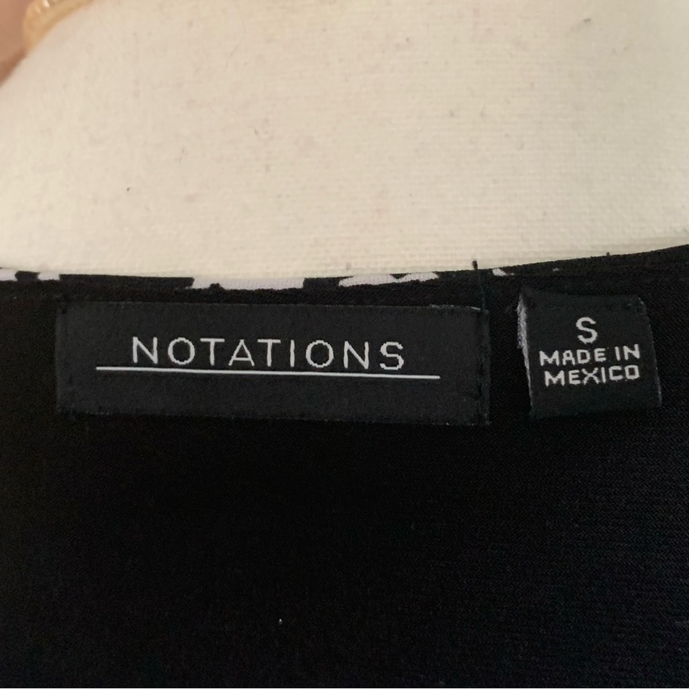 NOTATIONS S/S LAYERED TOP - SZ SMALL - Picture 8 of 8